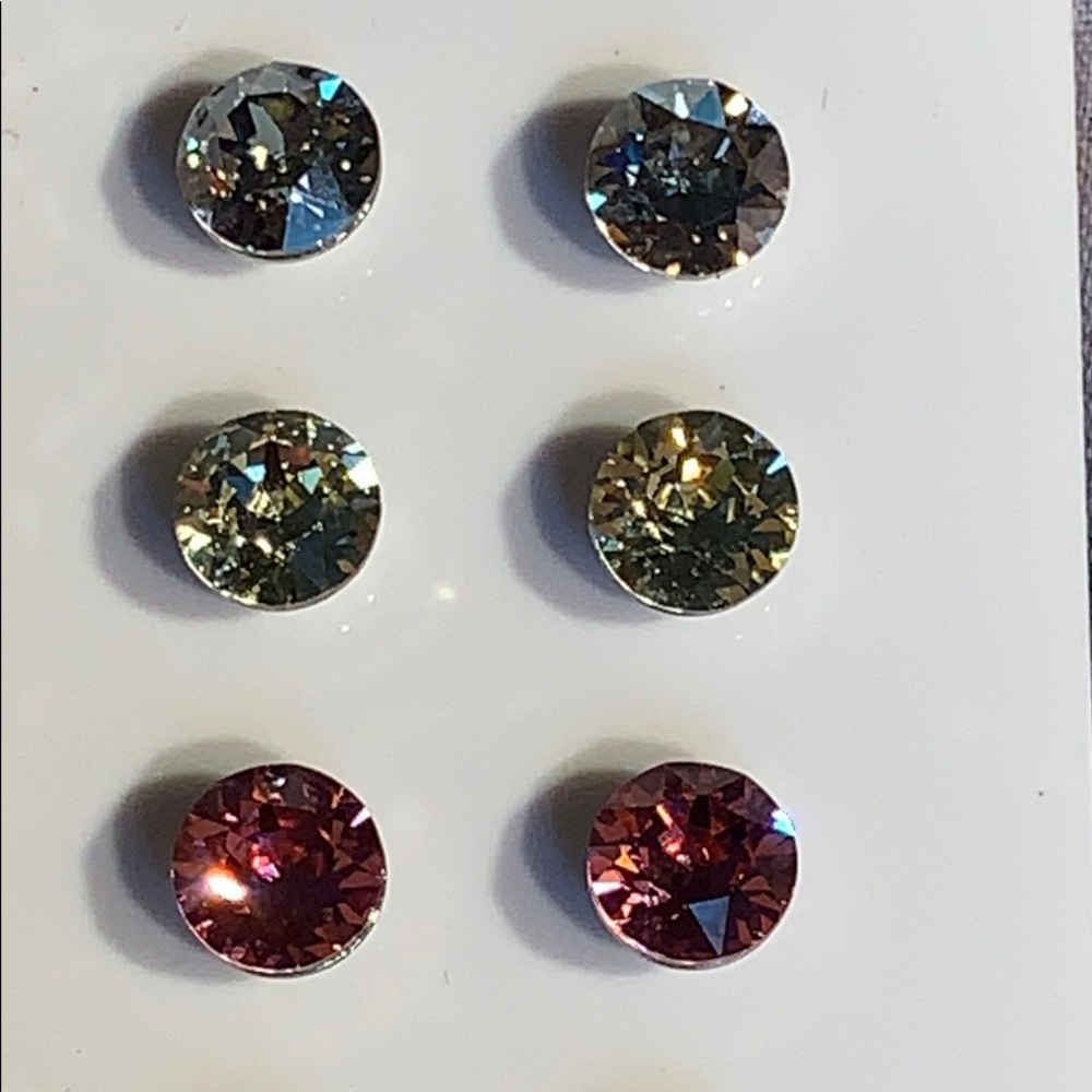 assorted Swarovski crystal studs - Picture 8 of 16